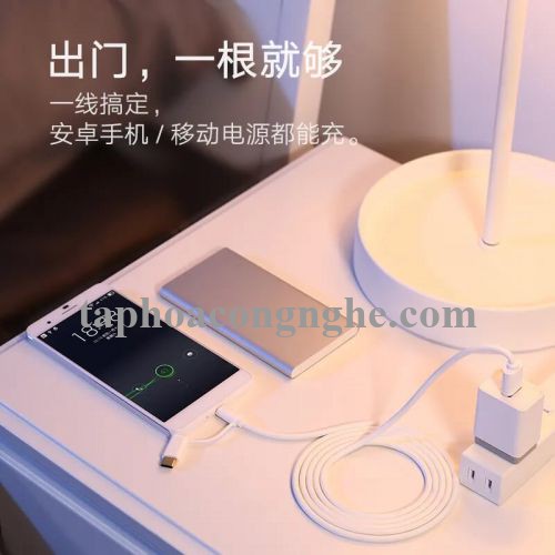 Ugreen 30170 0.5M màu trắng Cáp USB-A sang Micro USB + USB-C cao cấp US142 30030170